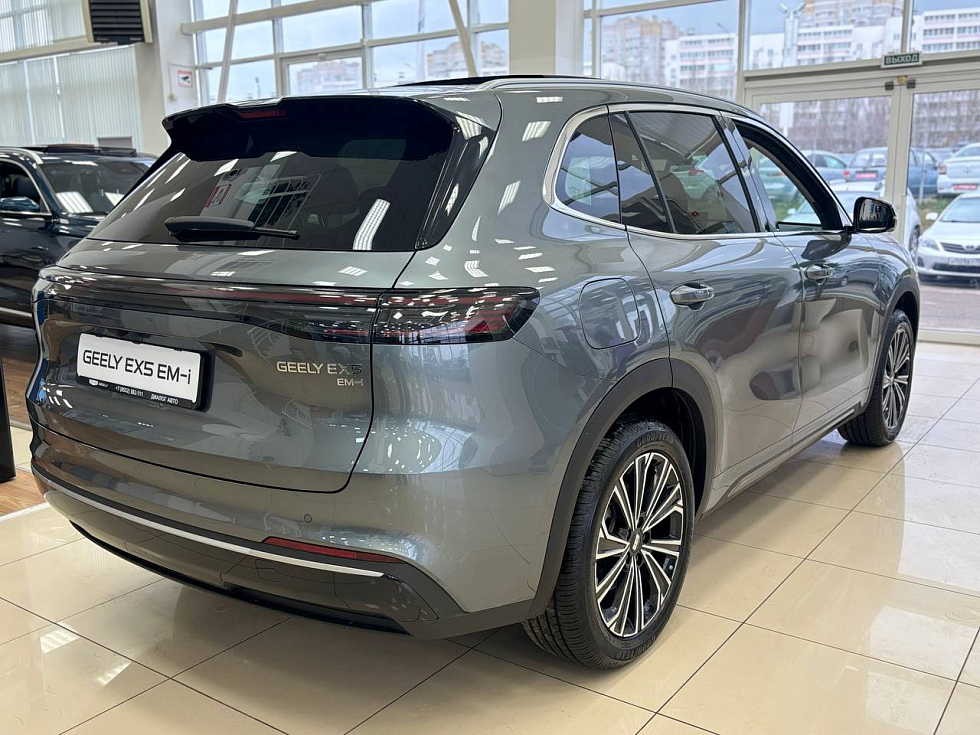 Geely EX5 Гибрид Макс EM-i, серый