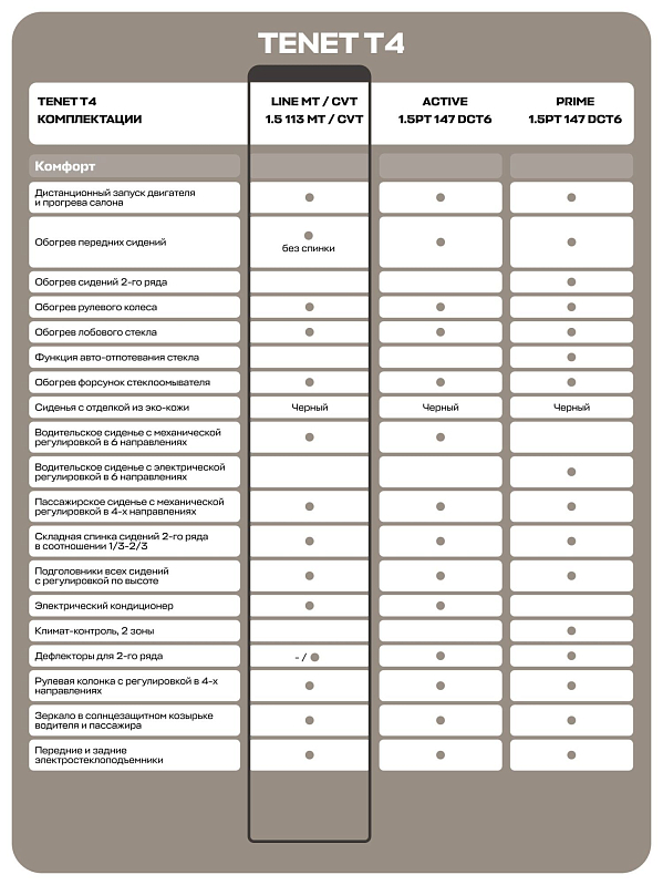 TENET T4 Лайн, серый