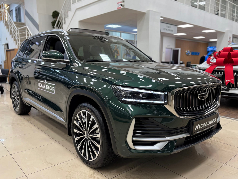 Geely Monjaro Флагман, зеленый