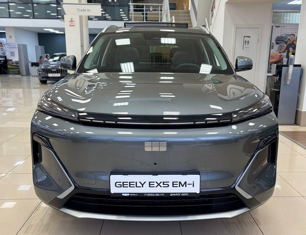 Geely EX5 Гибрид Макс EM-i, серый