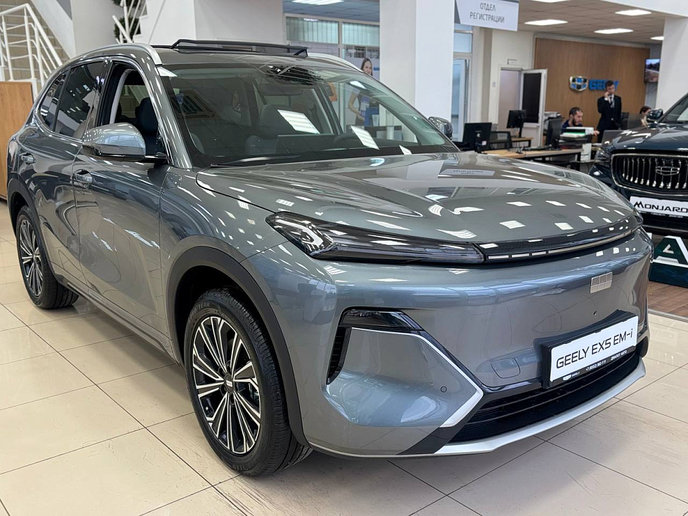 Geely EX5 Гибрид Макс EM-i, серый