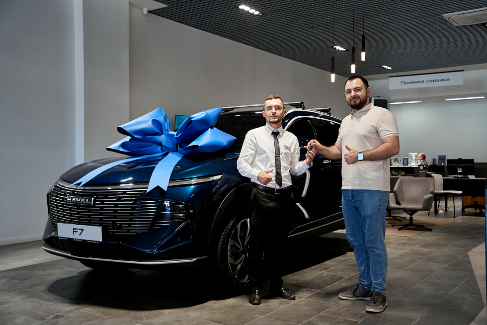 Haval F7 Премиум, голубой