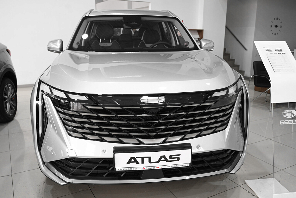 Geely Atlas Флагман, серебряный